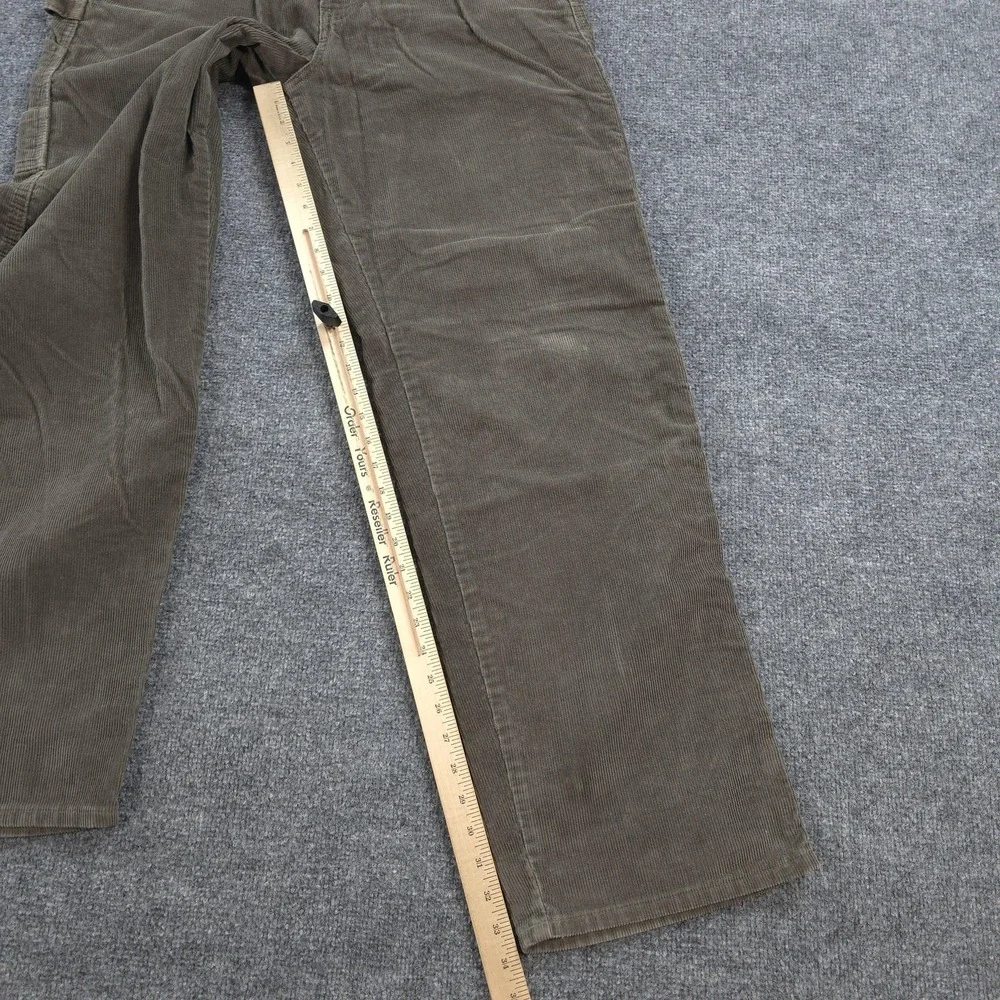 Vintage Silvertab Pants Mens 33x34 Brown Corduroy Carpenter Baggy Skater Y2K